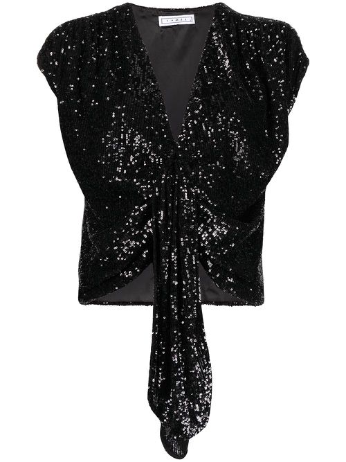 Knot-detail blouse - Black