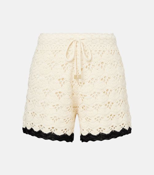 Zimmermann Rhiannon crochet cotton shorts