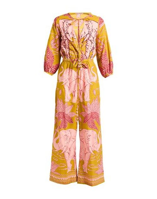 Woman Jumpsuit Mustard Size M Cotton