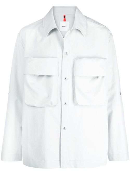 Chest-pocket shirt jacket - Grey