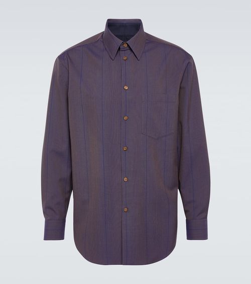 Striped wool shirt