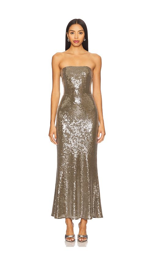 SAU LEE Ciara Dress in Olive.  8. Also in 0, 10, 2