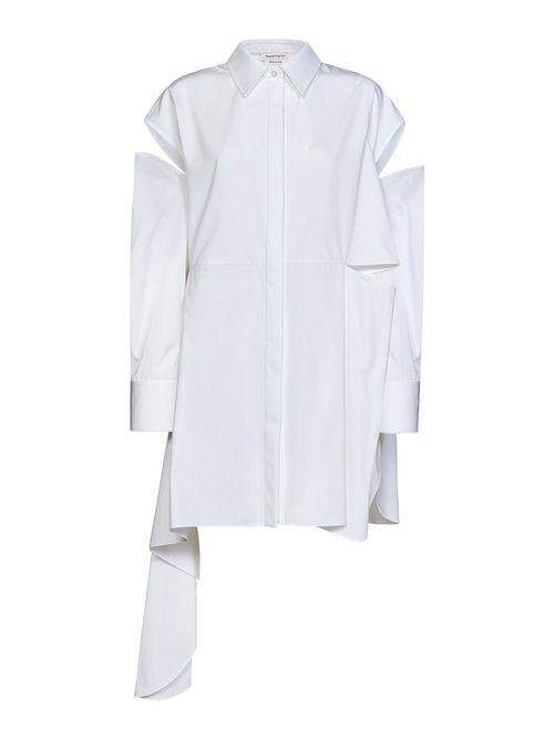 Popeline short chemisier