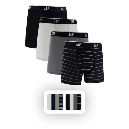 Body Men's 4-Pack Boxer Brief - BLACK M:-