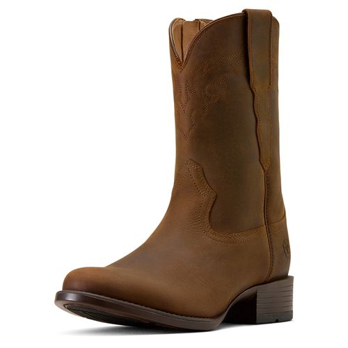 Men's Sonoro Roper Toe Western Boots in Distressed Brown, D Medium Width, Size 7, by