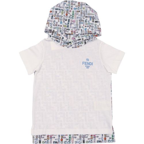 Fendi Jr T-shirt Popeline Ff Een