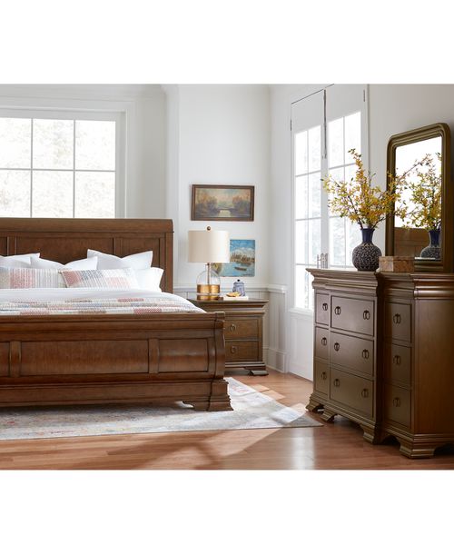 Macy's | Nelman King Bed 3pc Set (Bed, Dresser, Nightstand), Created for |  Realry