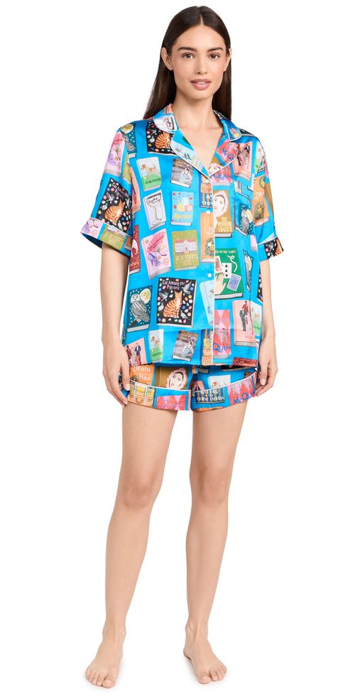 Short Sleeve With Shorts PJ Set Queen Of Crime