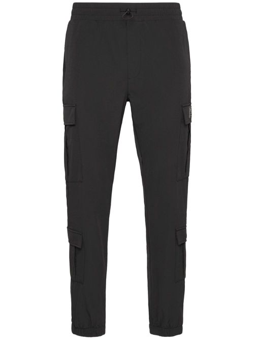 Logo-print track pants - Black