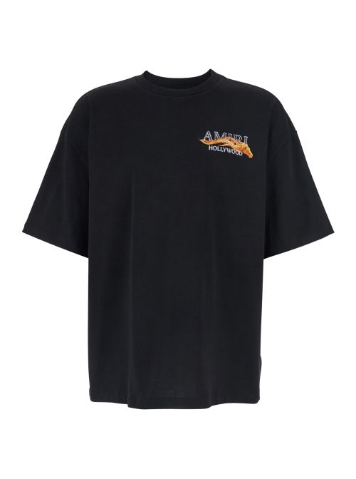 Logo-Print Cotton T-Shirt — Black