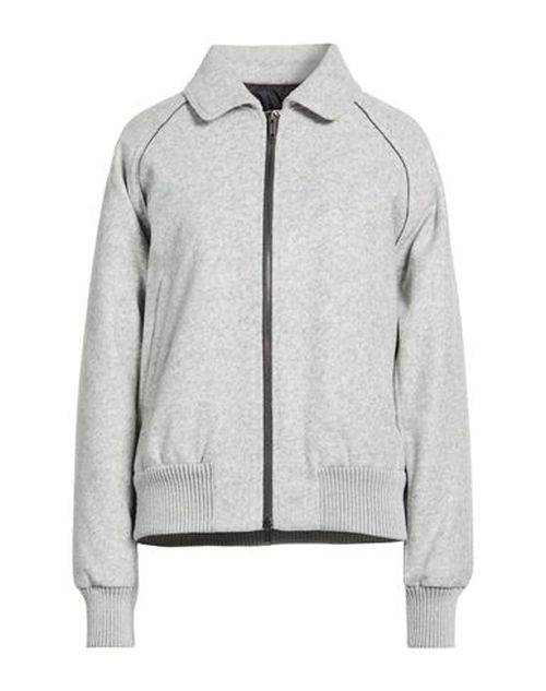 Woman Jacket Light grey Size 4 Polyester, Acrylic, Wool