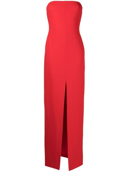 Strapless maxi dress - Red