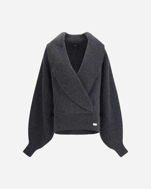 Oversized wrap-effect Sweater Female M
