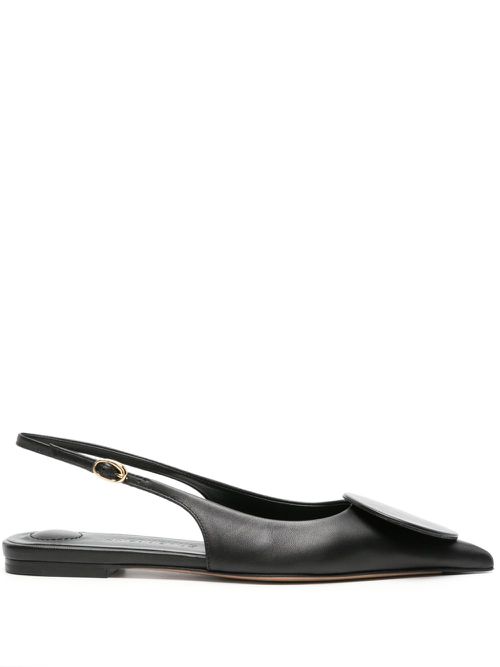 Jacquemus Les Slingbacks Duelo フラットシューズ - ブラック