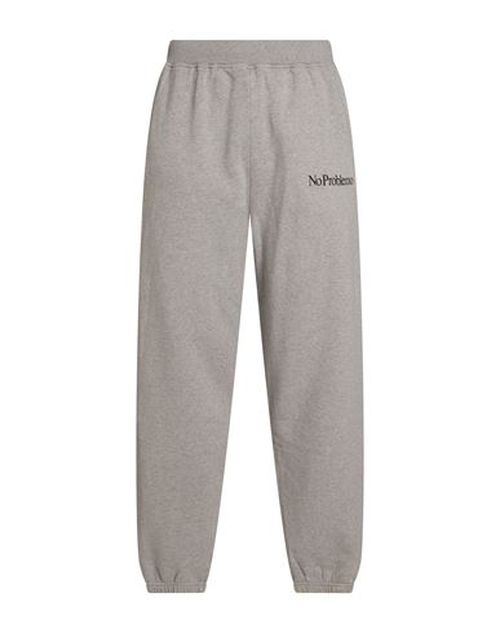 Man Pants Light grey Size L Cotton