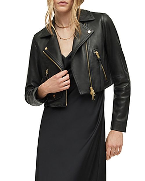 Elora Leather Biker Jacket
