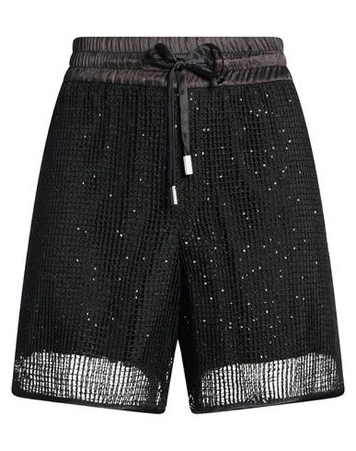 Woman Shorts & Bermuda Shorts Black Size 2 Viscose, Polyamide