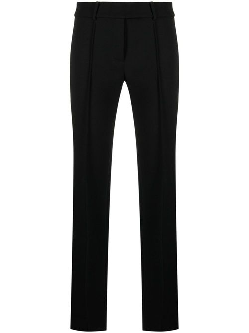 Dart-detail tailored trousers - Black