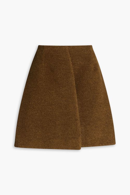 Jil Sander - Brushed wool mini skirt - Green - FR 30
