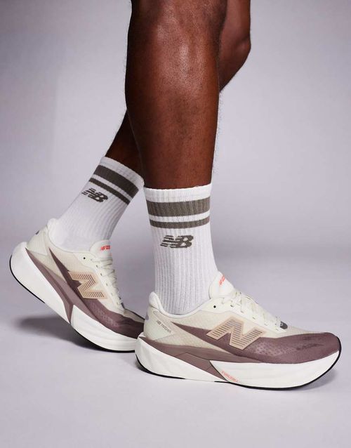 Fuelcell Rebel v5 men's running trainers in brown and beige-Neutral