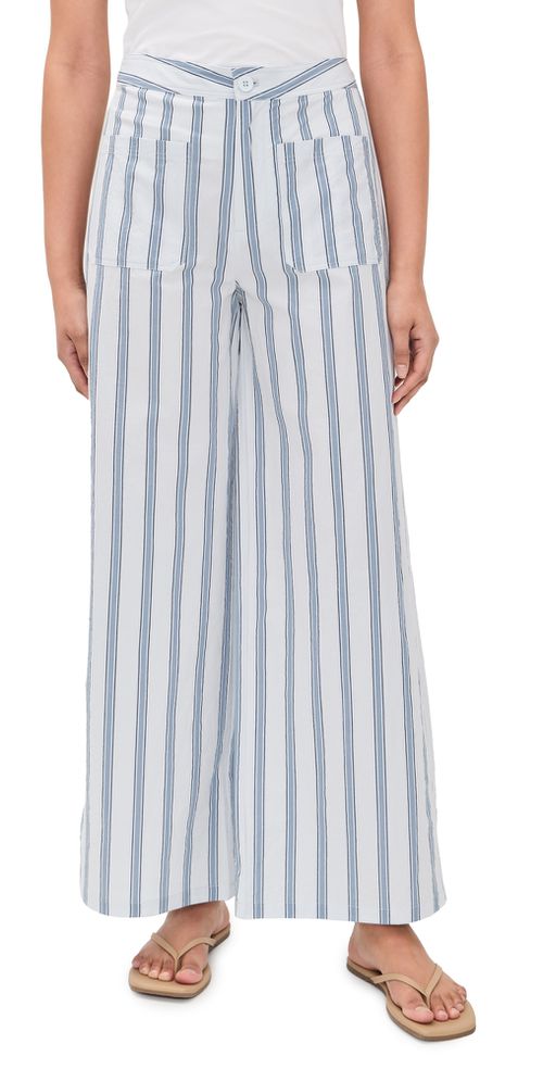 Retro Stripes Pants Ice Blue