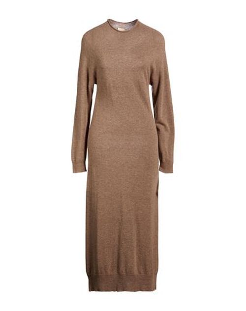 Chocolat Woman Midi dress Light brown Size XS Merino Wool, Cashmere