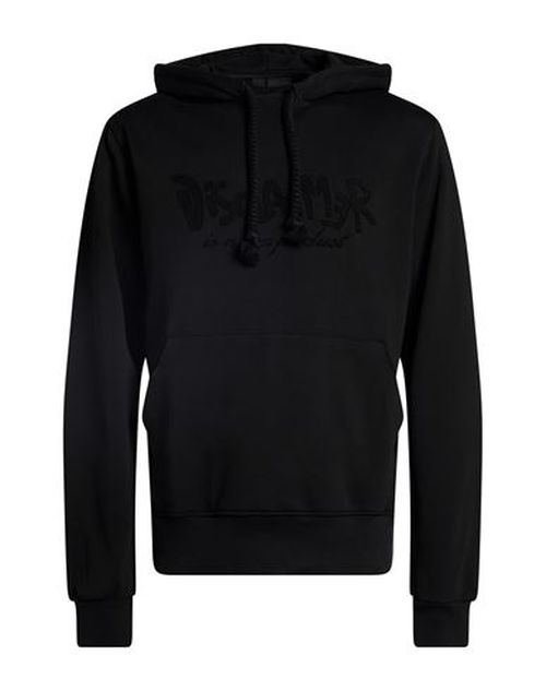 Man Sweatshirt Black Size M Cotton