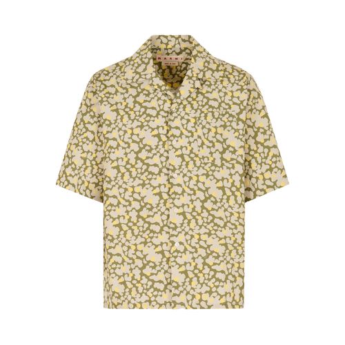 Short-sleeve Abstract-print Shirt