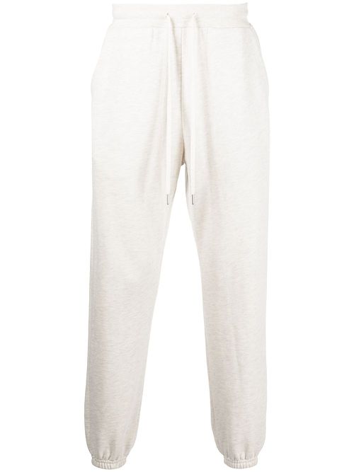 LA drawstring cotton joggers - Neutrals