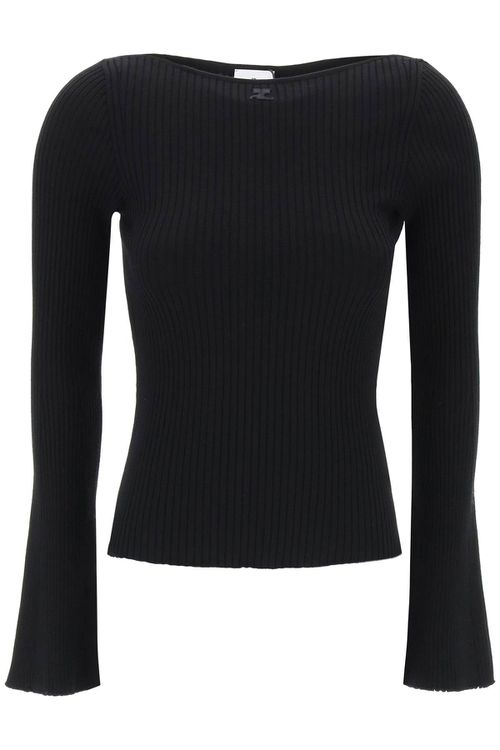 -Pullover In Maglia A Coste-Donna
