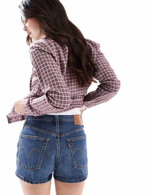 Levi's 501 Original denim shorts in mid wash blue