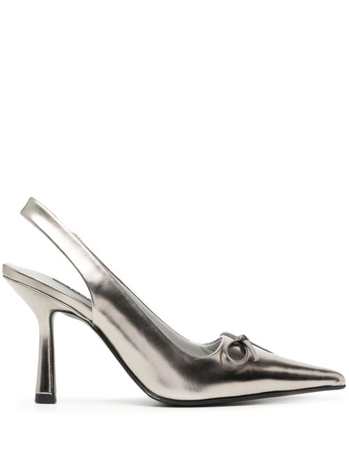 Kallee II 80mm slingback leather pumps - Silver