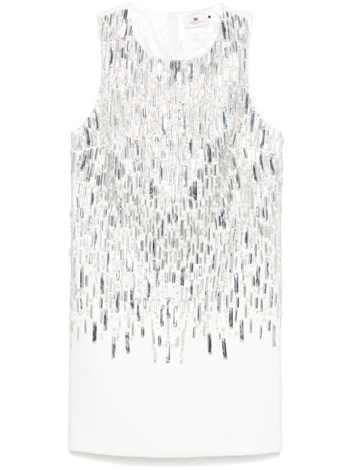 Crepe mini dress - Silver