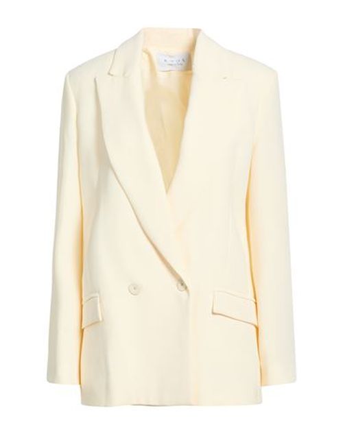 Woman Blazer Cream Size 10 Polyester, Elastane