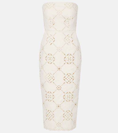 Nettia embroidered cotton midi dress