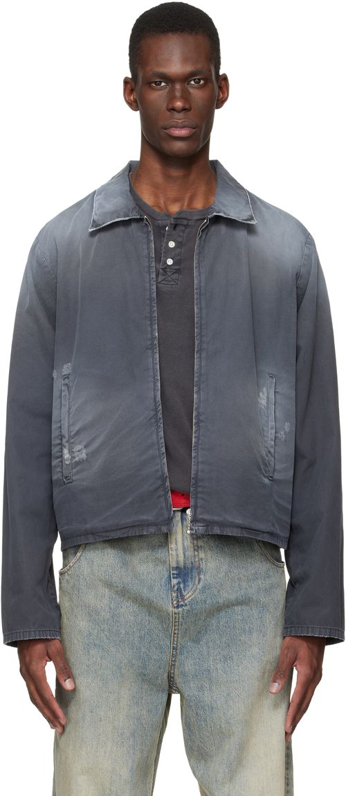Black Cotton Logo Jacket