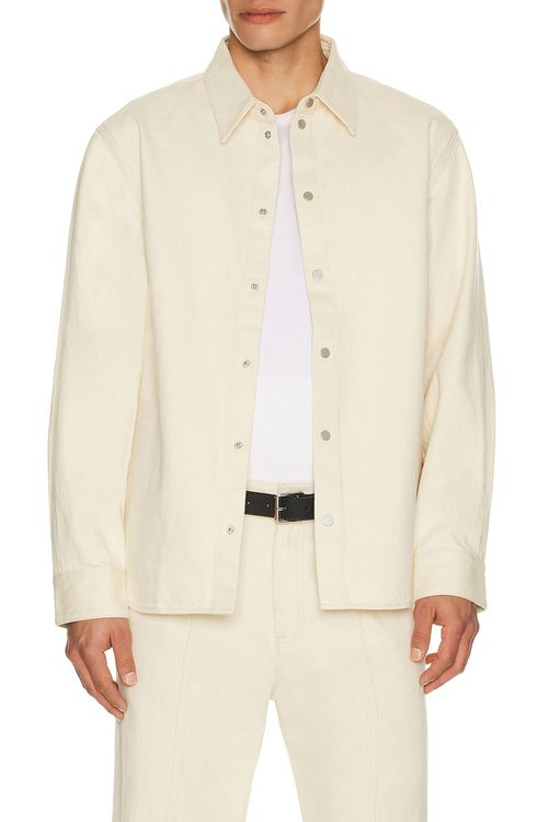 Helmut Lang Denim Shirt in Ivory