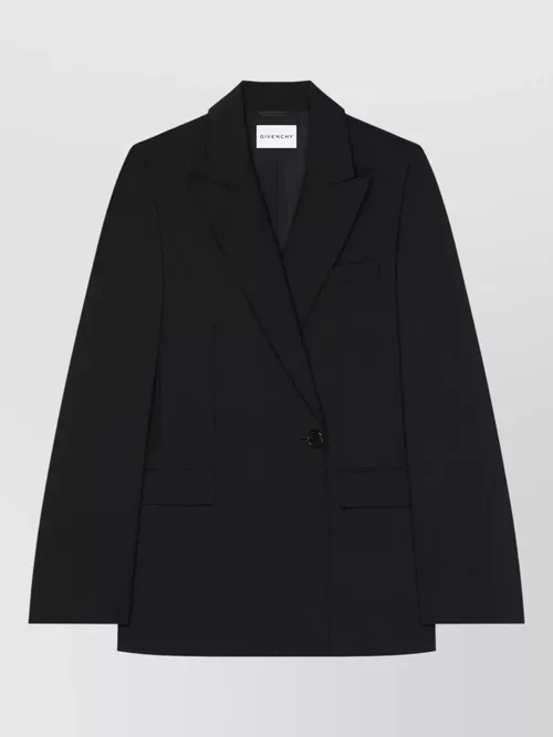 Givenchy - double breasted tailored jacket fringe he
