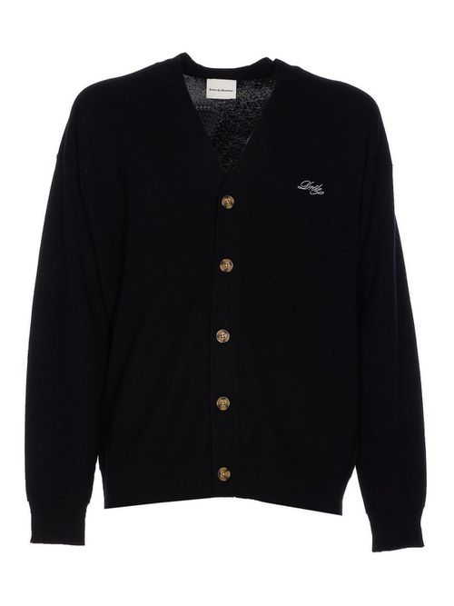 Black Cardigan With Buttons Closure