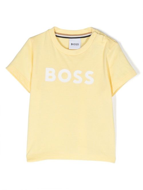 Logo-print T-shirt - Yellow