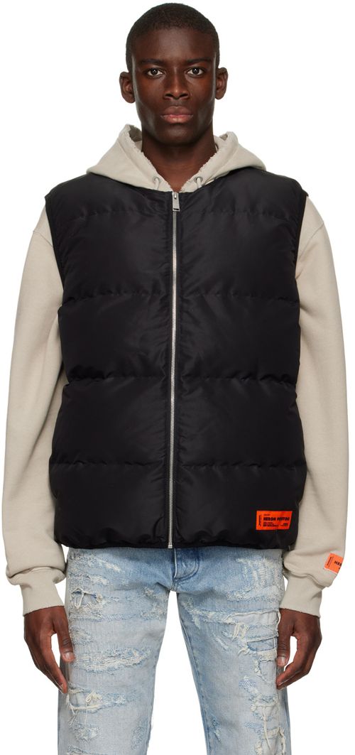 Black polyester vest