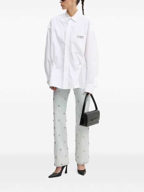 Stud-embellished jeans - Blue