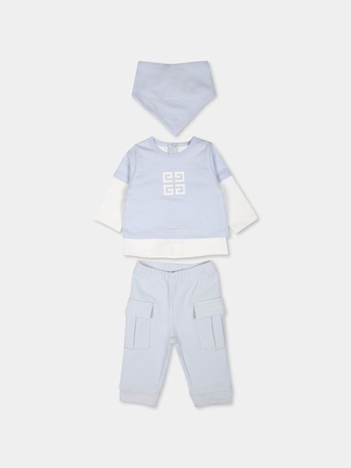 Logo-print set - Blue