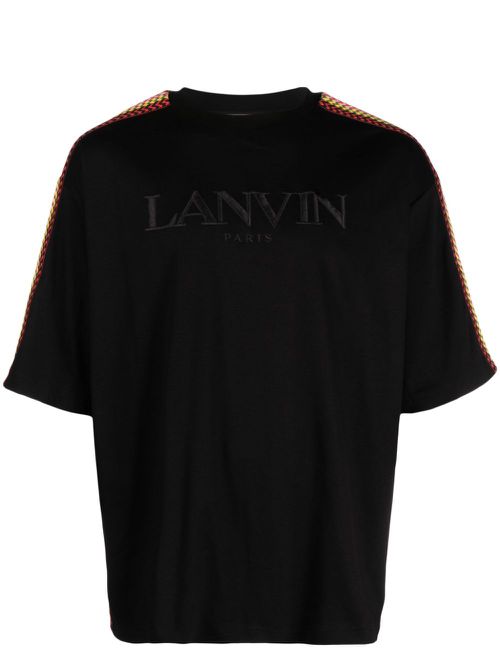 Curb lace-embellished T-shirt - Black