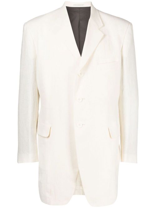 Single-breasted blazer - White