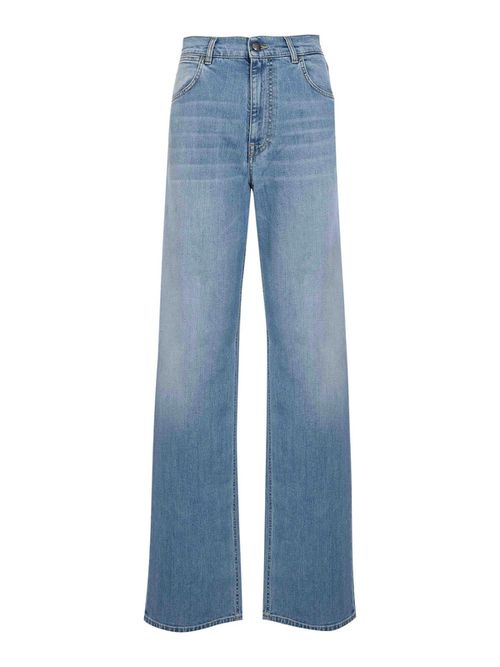 Flare Jeans In Cotton Denim And Lyocell