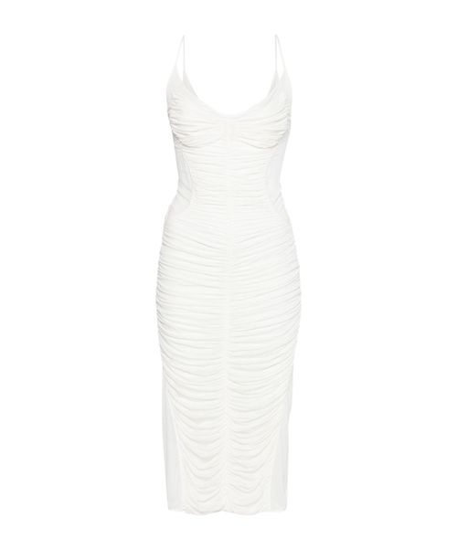 Mugler | ruched midi dress | Realry