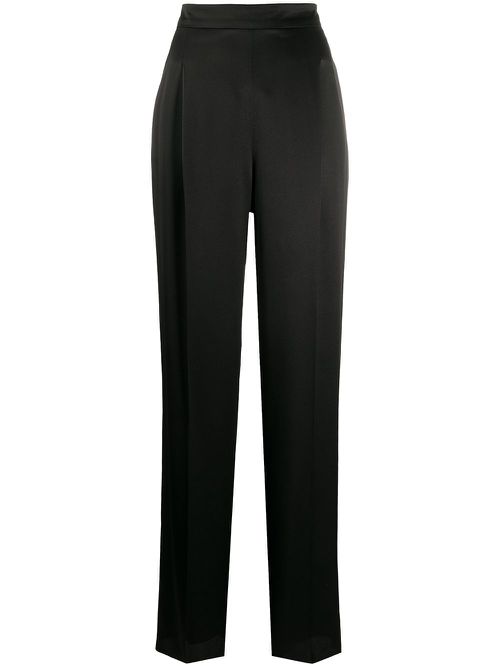 Max Mara silk palazzo pants - Black