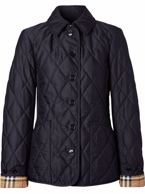 Diamond-quilted thermoregulated jacket - Blue