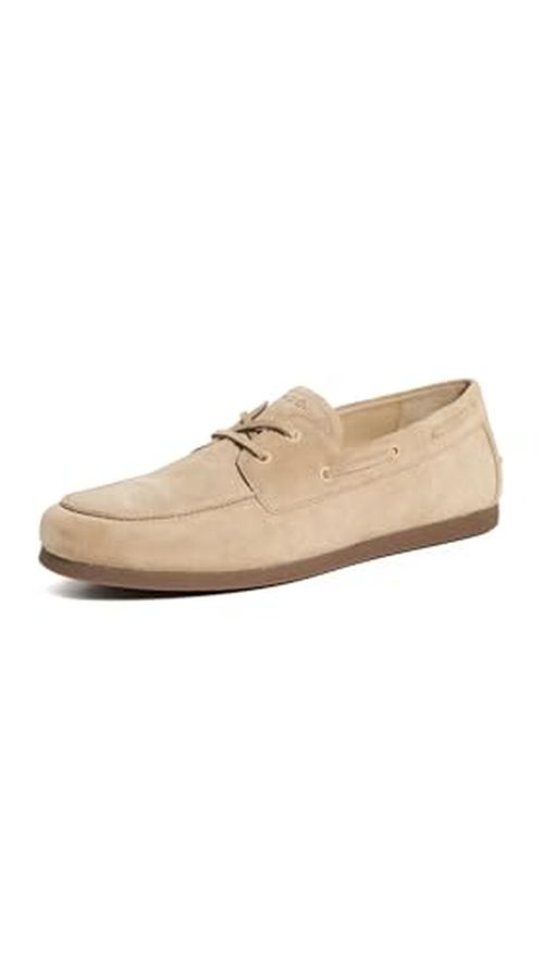 Vince Men Marin Men Boat Shoes Black Leather